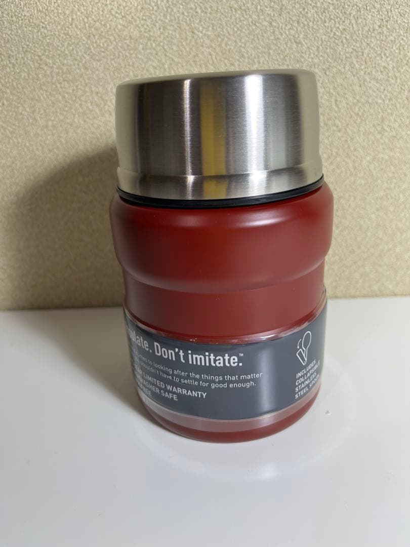 アメリカ限定・新品　サーモスステンレスフードジャー赤16オンス470ml