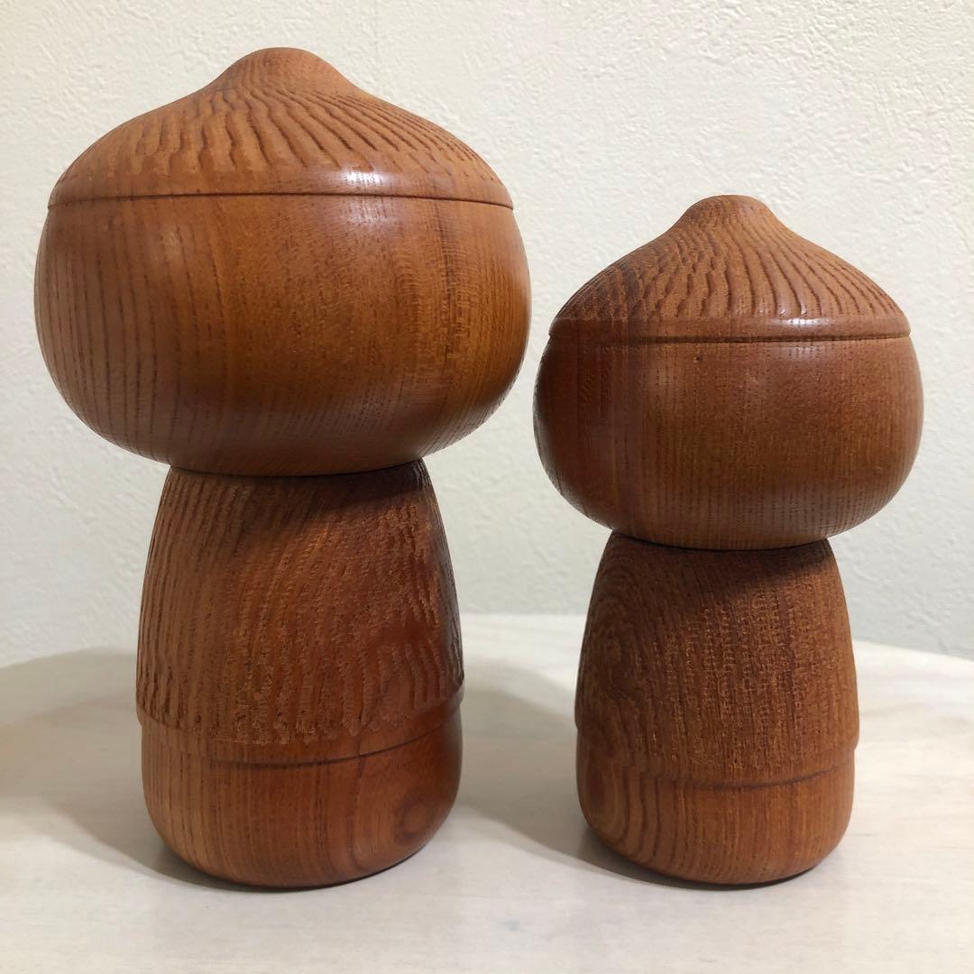 創作こけし 武田まさし 童心 2体 kokeshidoll