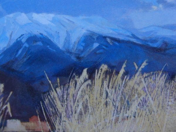 山羽 斌士 【春待つ】 希少画集画、状態良好、新品高級額装付