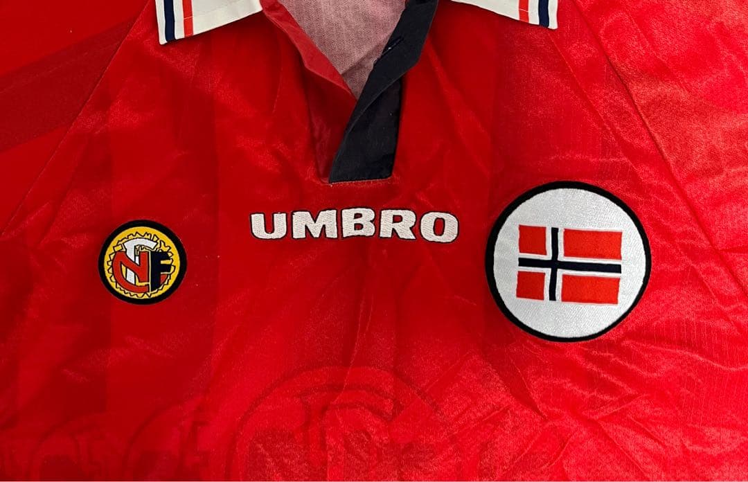 【希少】90s アンブロ ノルウェー代表 1994年 W杯モデル ユニフォーム