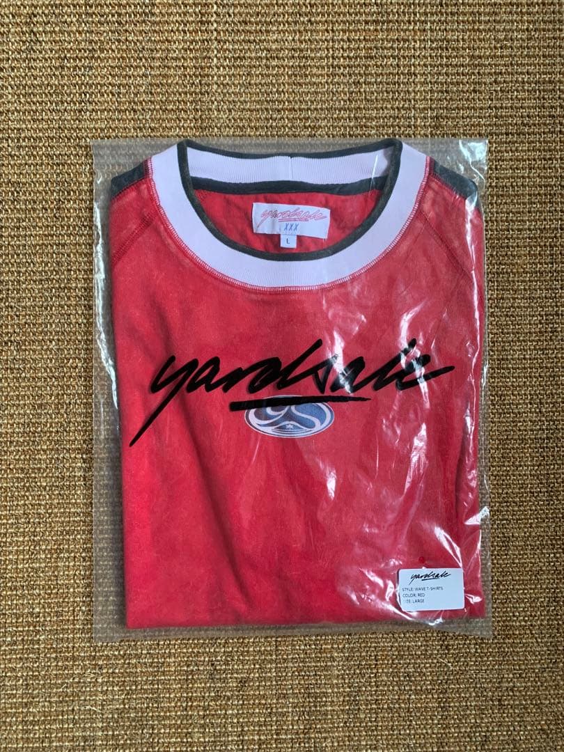 YARDSALE Wave TEE RED Tシャツ　Lサイズ