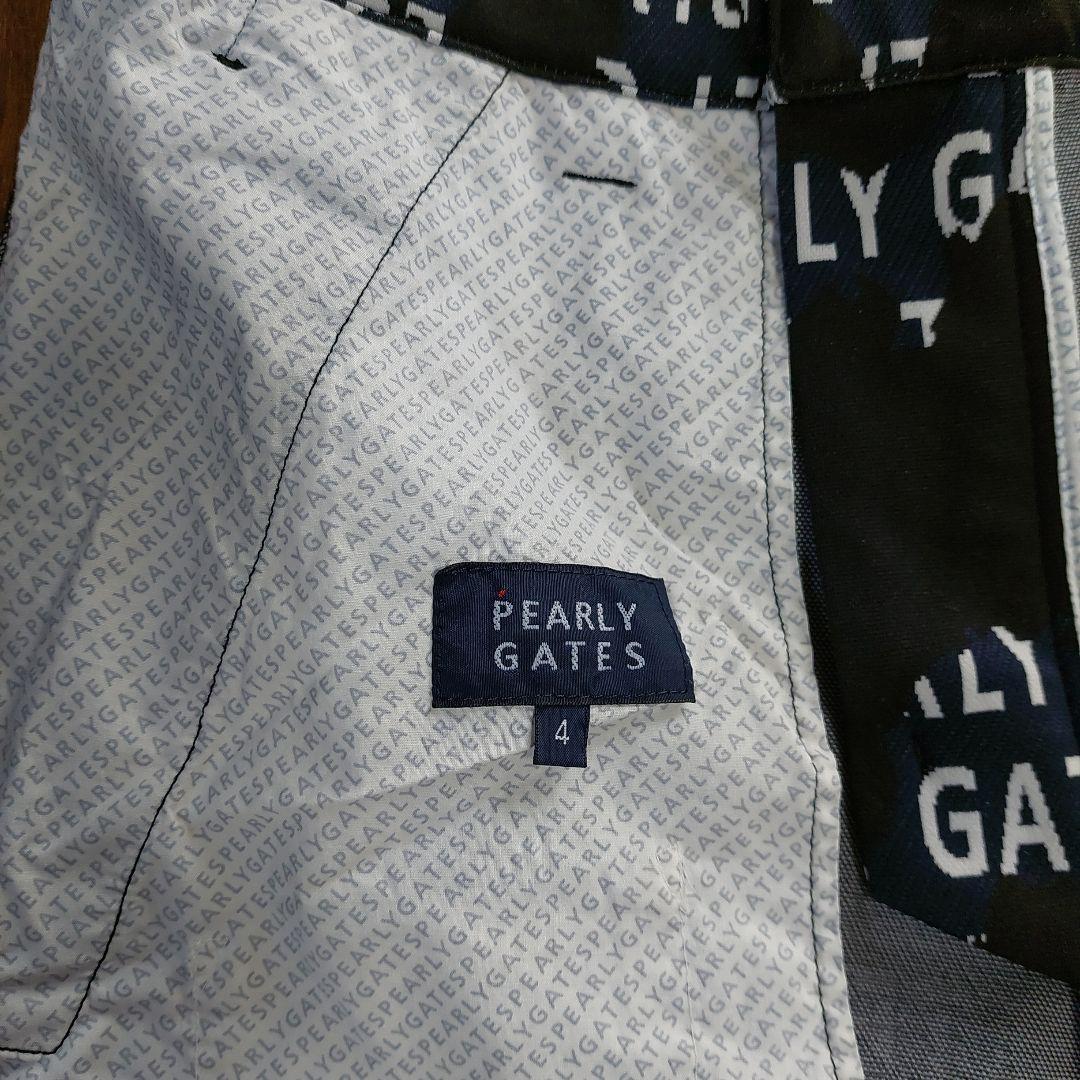 PEARLY GATES定 ロゴプリントパンツサイズ4です。