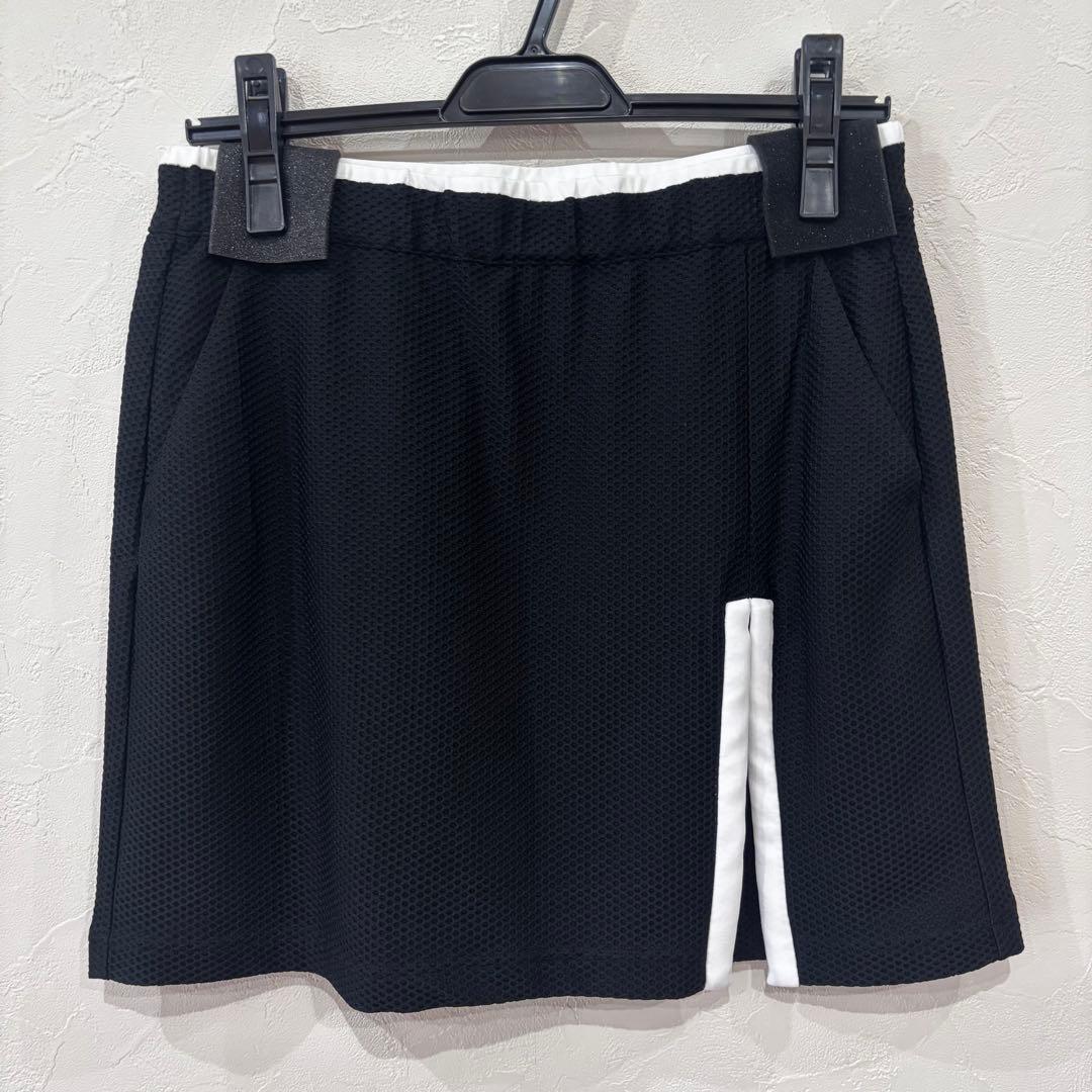 新品【adabat】アダバット　ワッフル素材 ウェストゴム　スカート　38 Ｍ