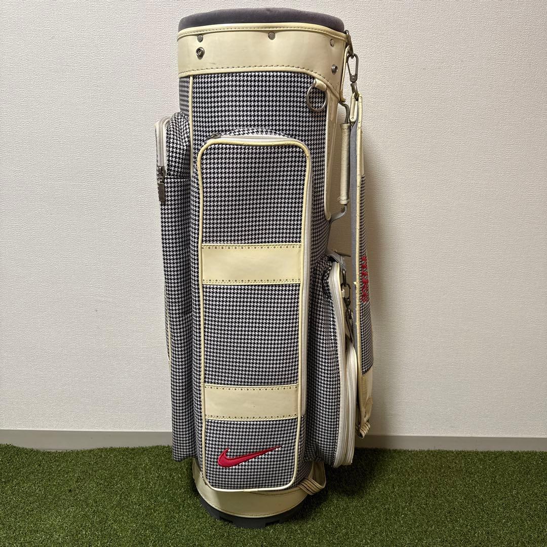 NIKE ナイキ キャディバッグ ゴルフバッグ 千鳥柄 軽量