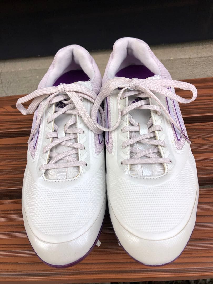超美品adidas ゴルフシューズ 22.5cm ソフトスパイク