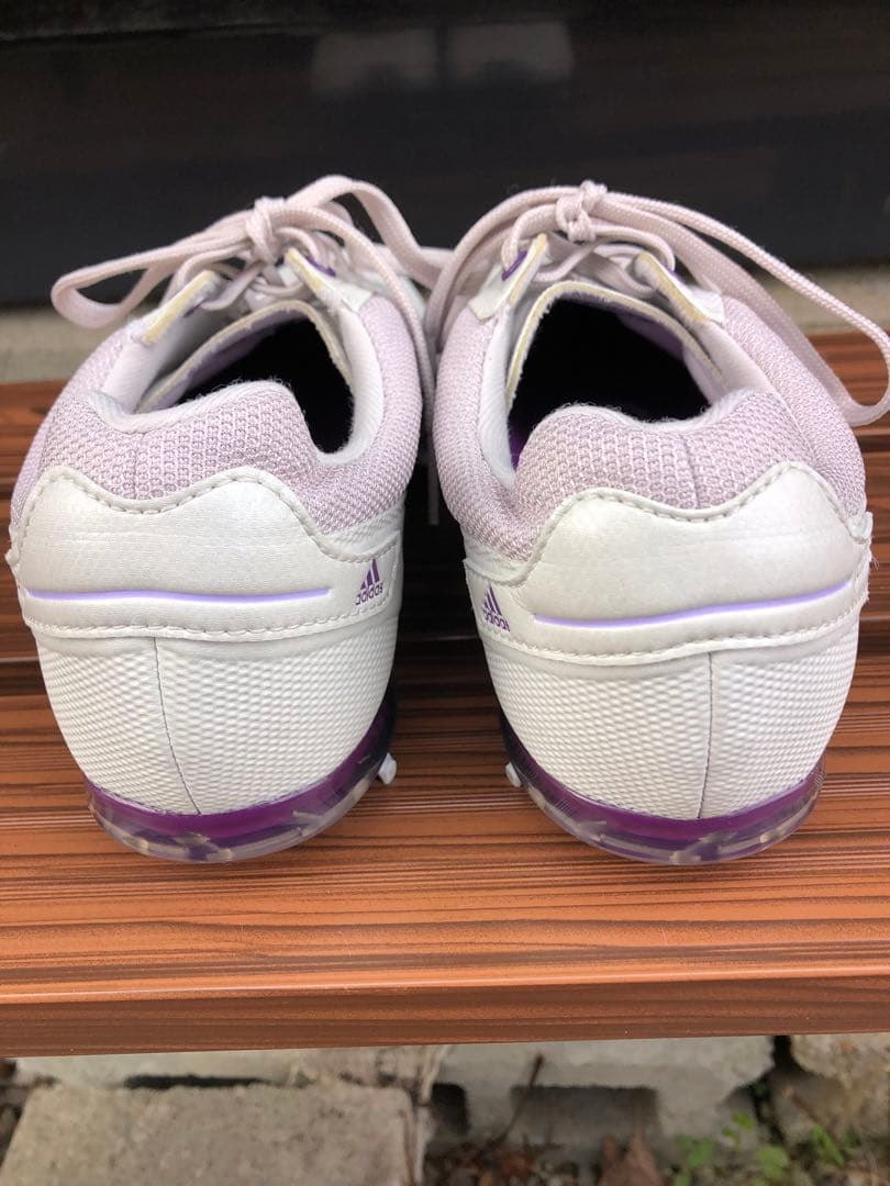 超美品adidas ゴルフシューズ 22.5cm ソフトスパイク