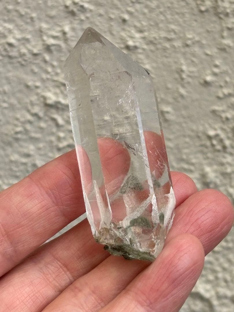 インド　マニハール水晶　グリーンファントム　50g 超透明　トップクオリティ