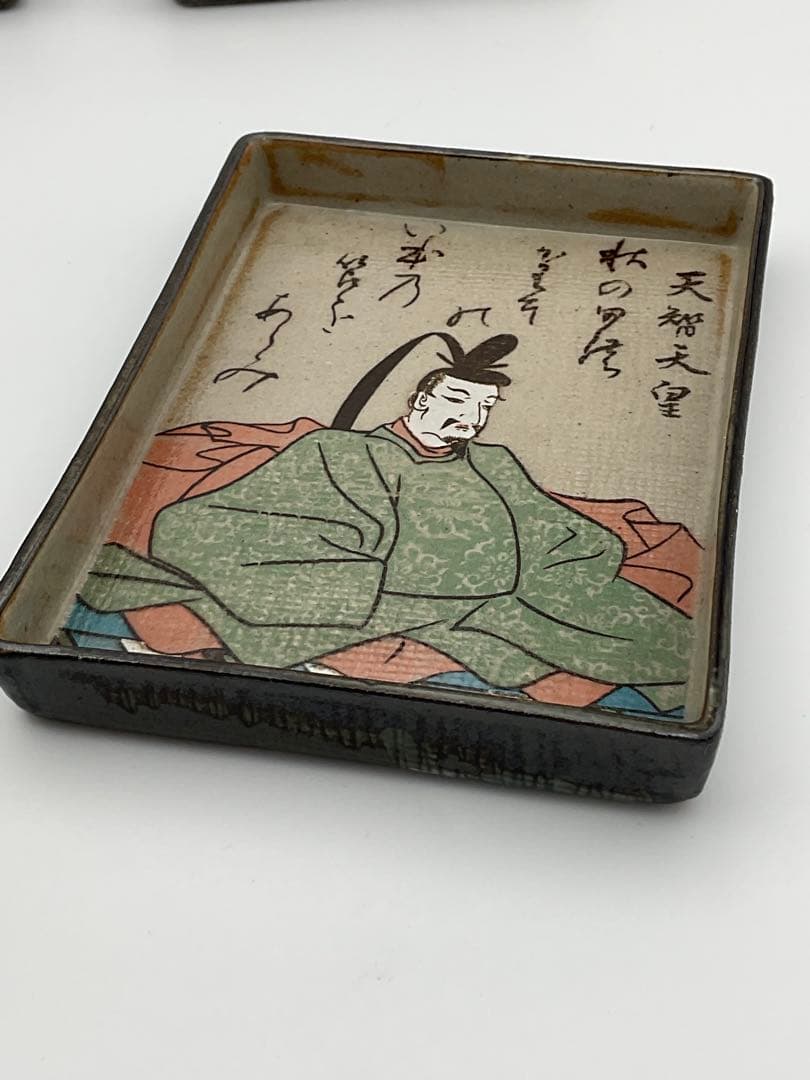 歌仙 歌留多 百人一首 角皿 銘々皿