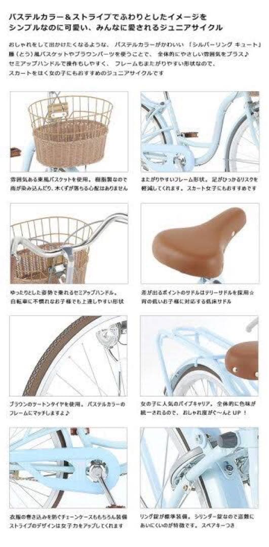 ダイワサイクル　自転車　20インチ　シルバーリング　SRC20 グリーン　女の子