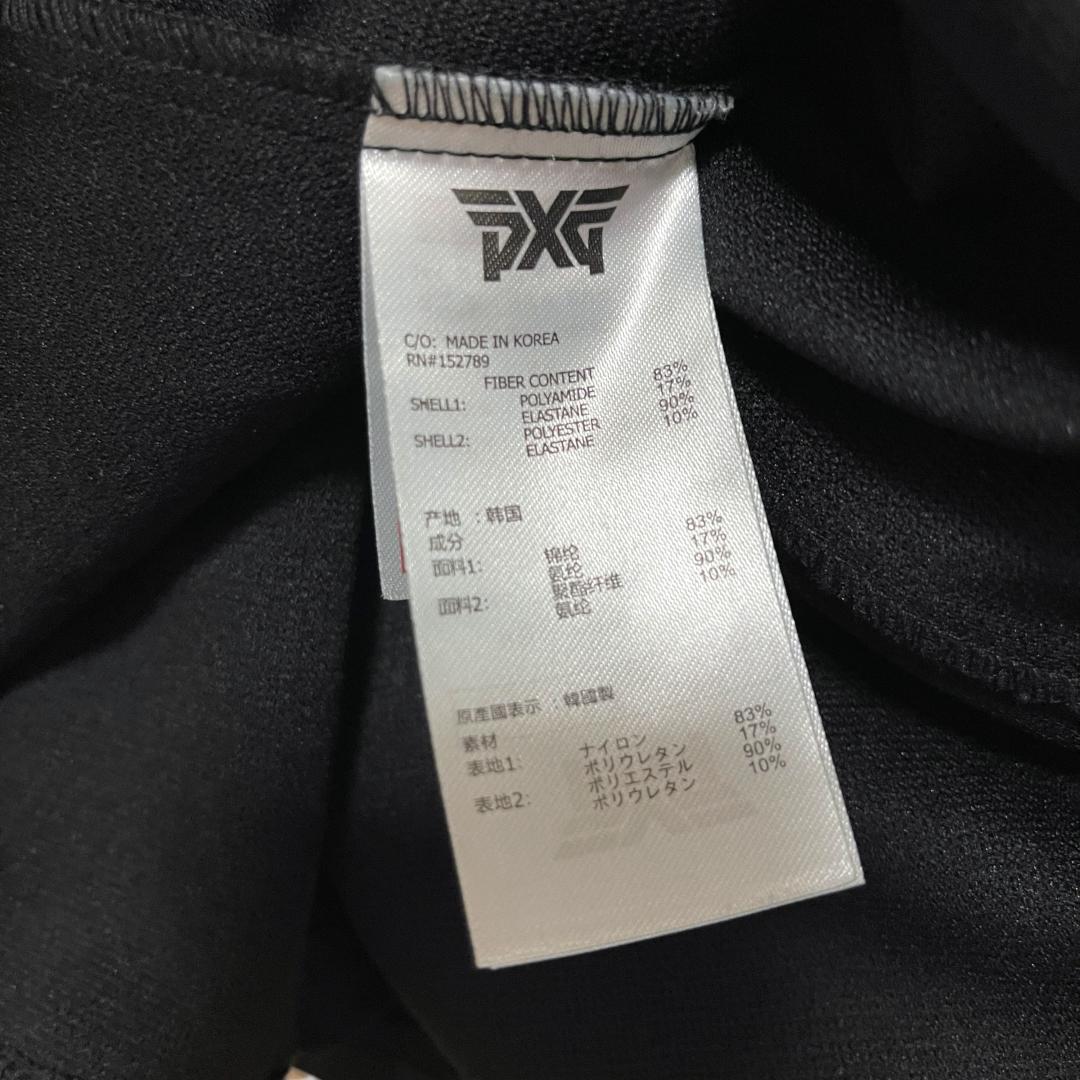 PXG ノースリーブ ポロシャツ ワンピース ブラック M