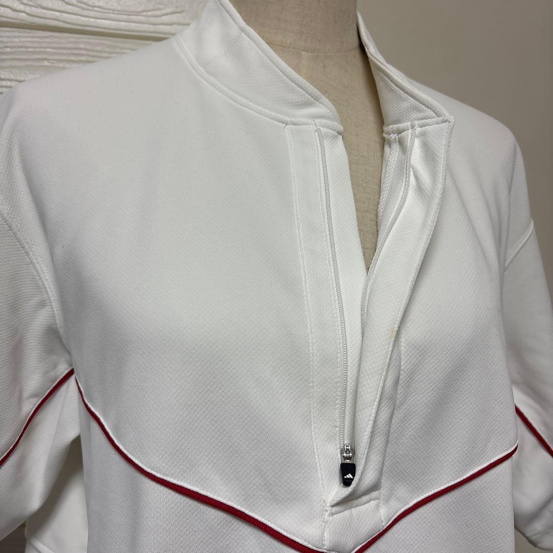 adidas golfハーフジップ シャツ メンズ アディダスゴルフ　L/G