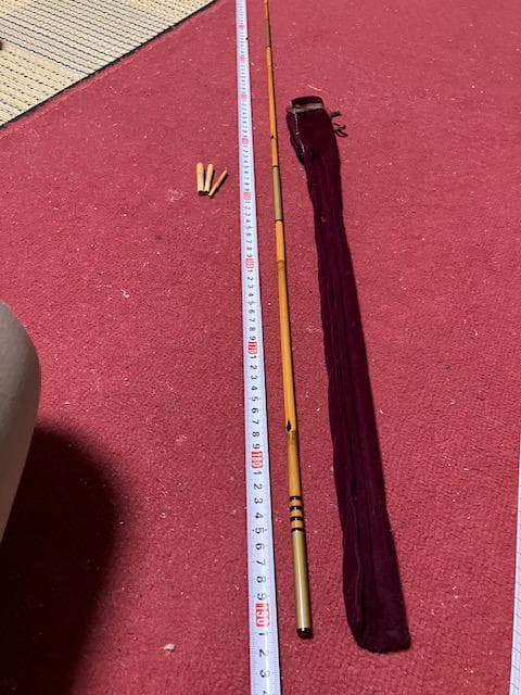 値下げ　江戸和竿　鮒　竿庄作　6尺（約１９０ｃｍ）　５本継ぎ　（４８ｃｍ）