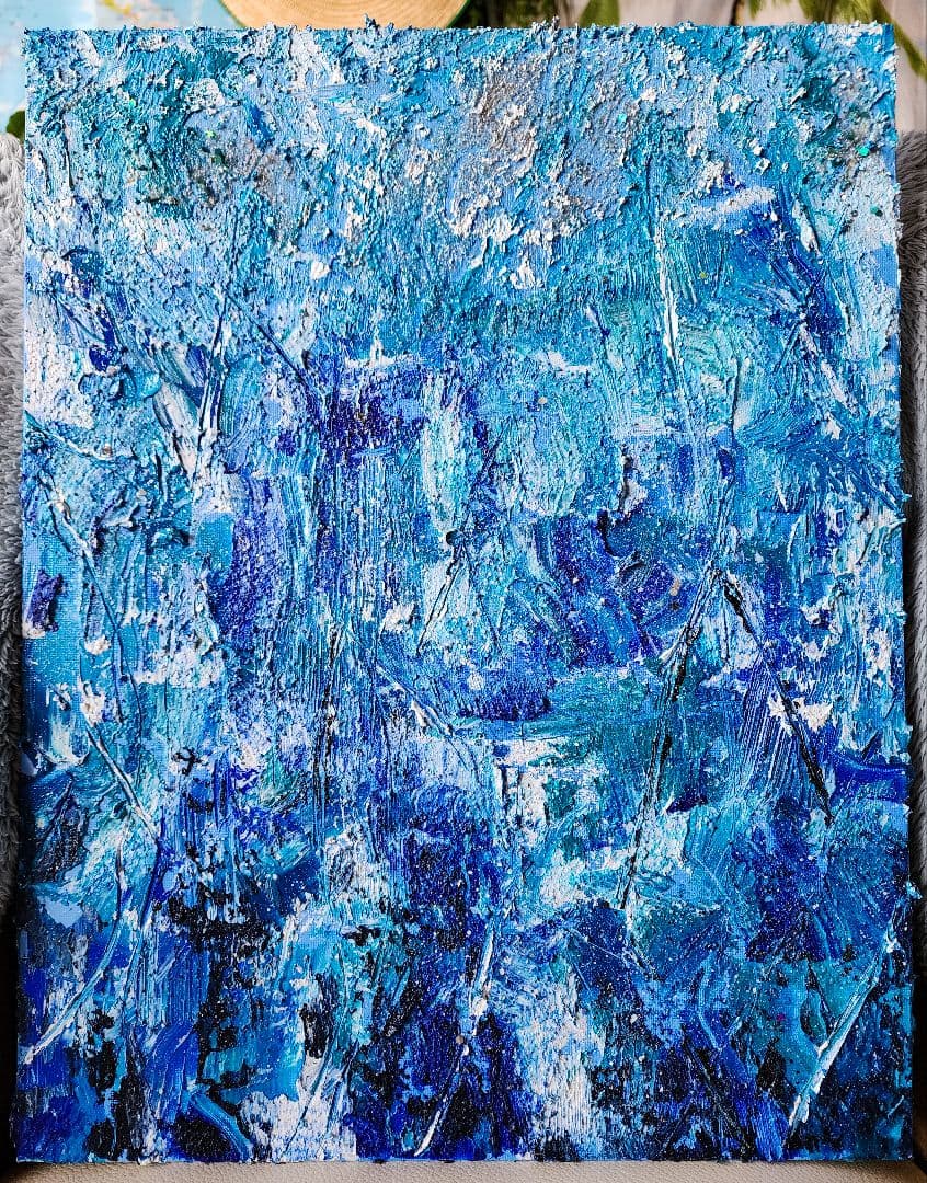アクリル画　抽象画