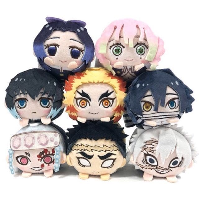 新品★鬼滅の刃【宇髄天元】もちころりん★ぬいぐるみマスコット★4点セット