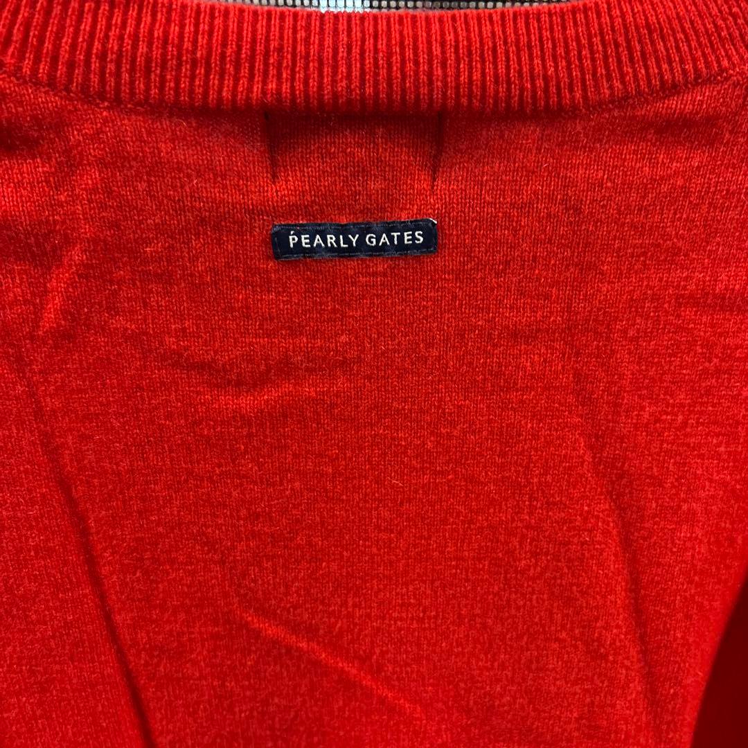 【美品】パーリーゲイツ カシミヤ100% 赤 セーター