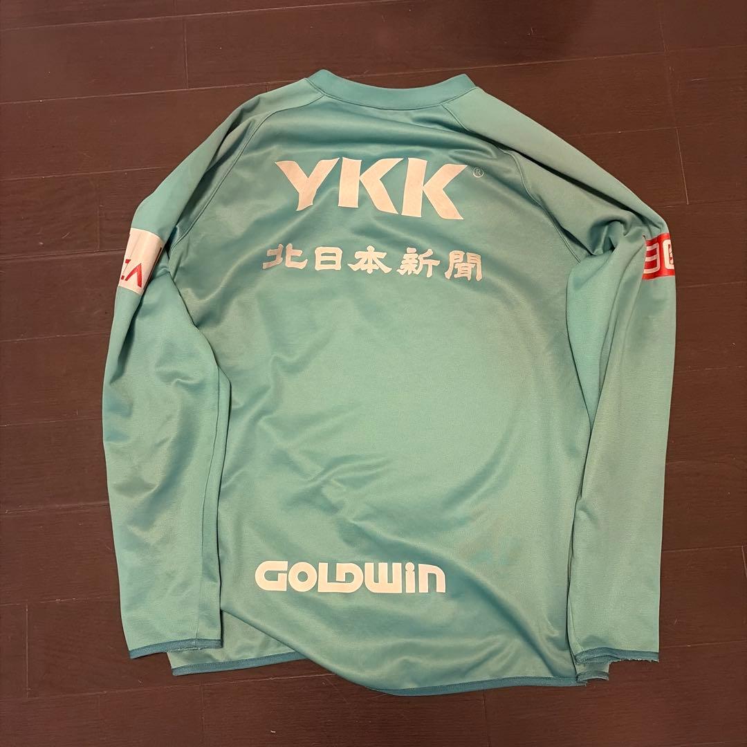 GOLDWIN 長袖シャツ 青緑色カターレ富山　非売品