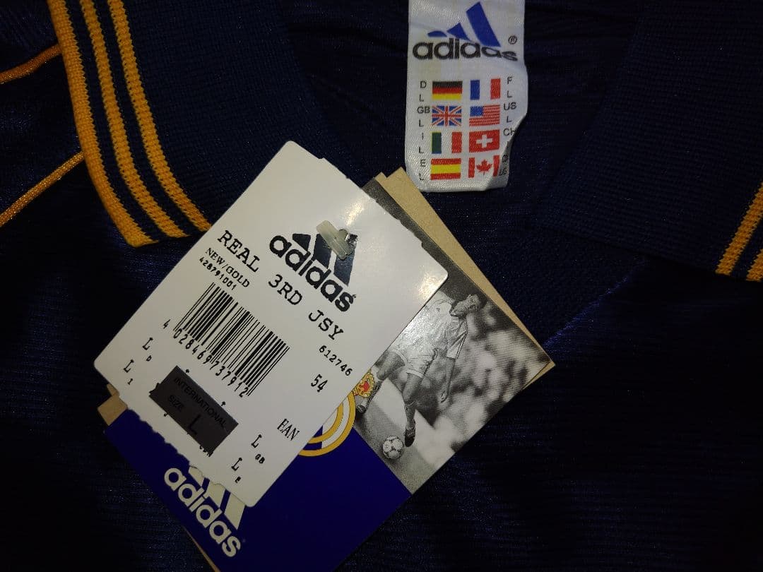adidas レアル・マドリード98/99サード シャツ Lサイズ 未使用品