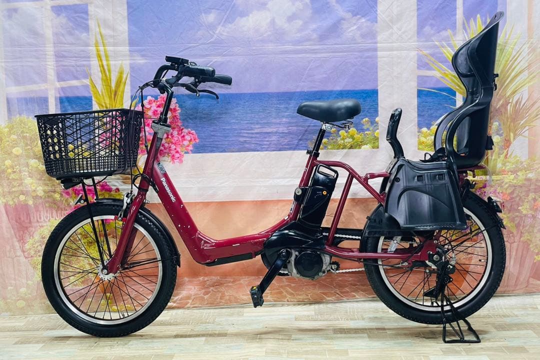 ギュットアニーズ⭐️13AH！パナソニック子供乗せ 電動アシスト自転車Y3609