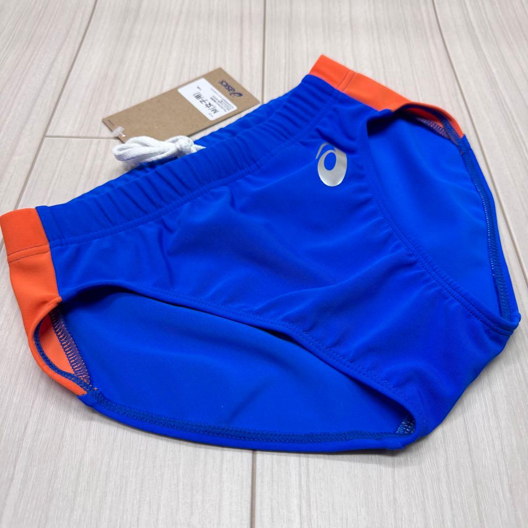 アシックス　女子陸上レーシングショーツ　ロイヤルブルー×オレンジ　Mサイズ　新品