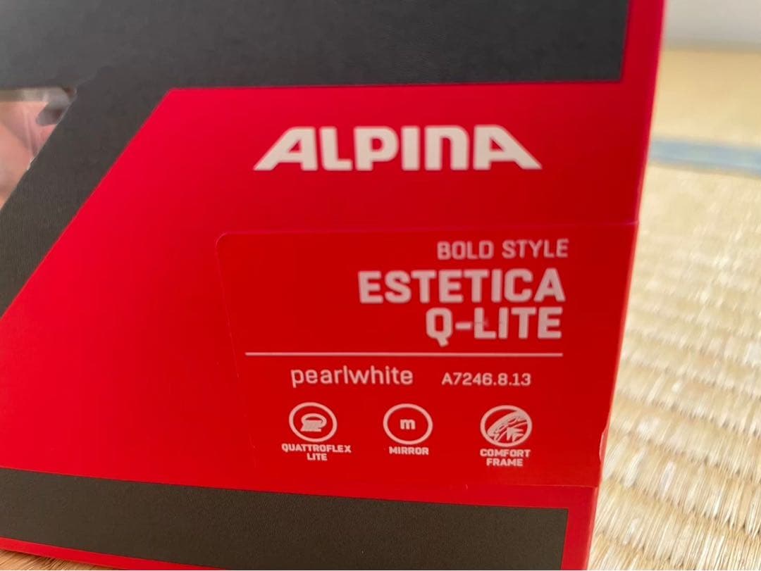 アルピナ ゴーグル ESTETICA Q-LITE パールホワイト メガネ対応
