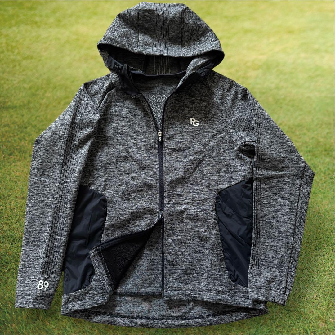 現行モデル　極美品　パーリーゲイツ　ジャケット　ブルゾン　M〜L相当　グレー　紺