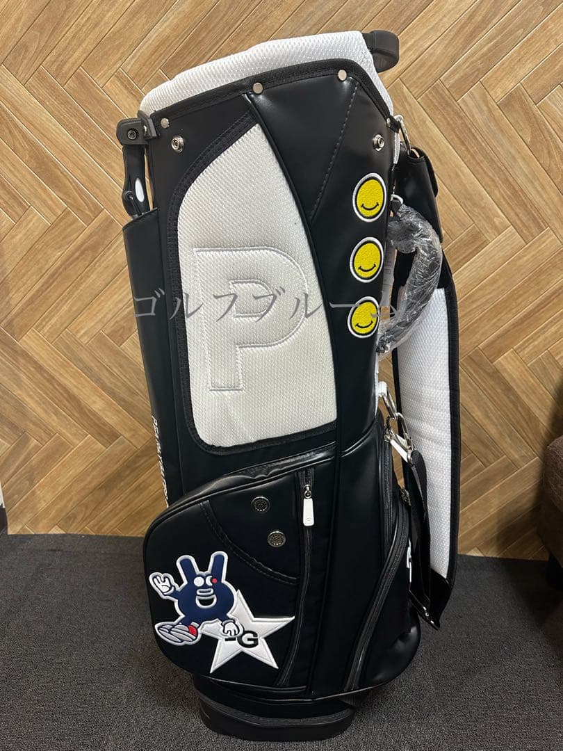 新品未使用☆即発送☆韓国パーリーゲイツスタンド式キャディーバック　ブラック