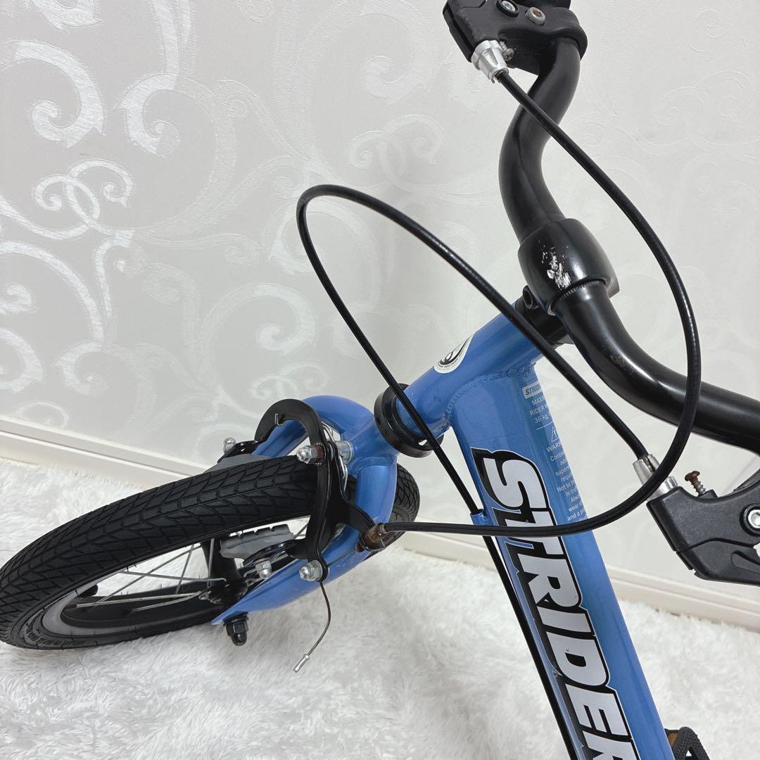 STRIDER ストライダー 14X ブルー 14インチ スタンド　ペダル付き