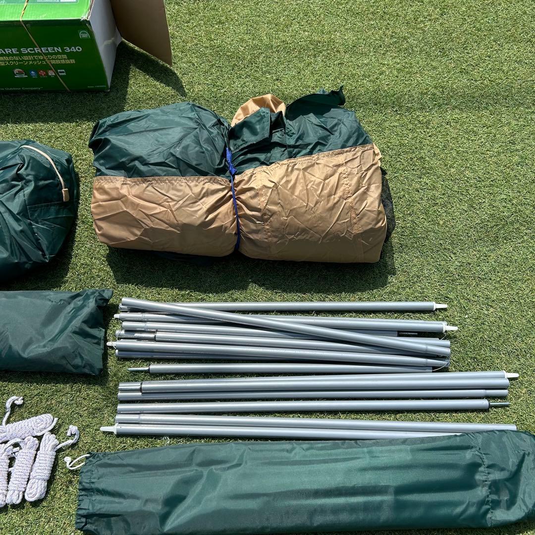 スクエアスクリーン 340付属品完備 Coleman