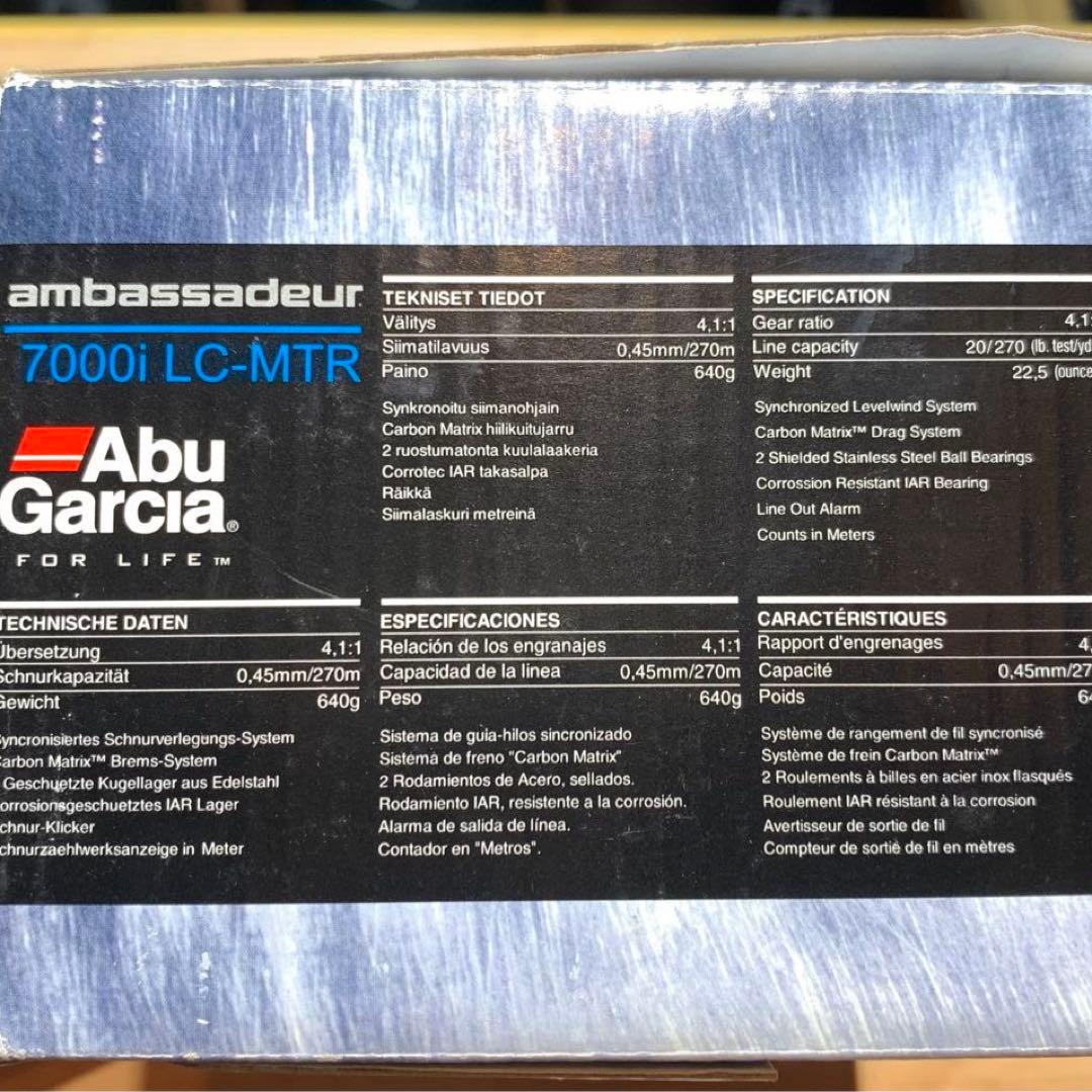 未使用品 アブ ガルシア アンバサダー 7000 i LC - MTR 7000