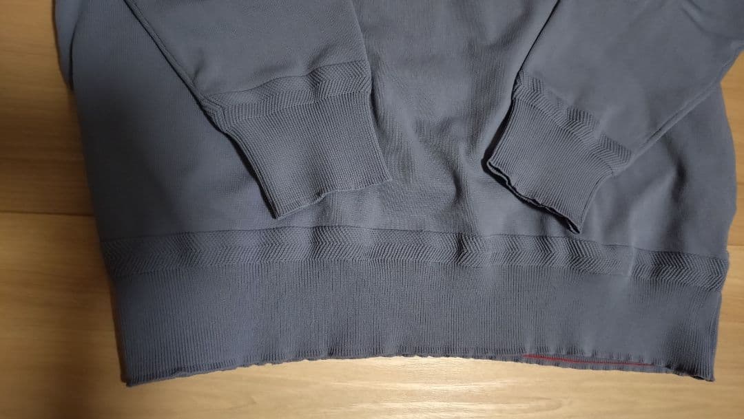 美品■BRIEFING ニット CREW NECK KNIT/L/グレー