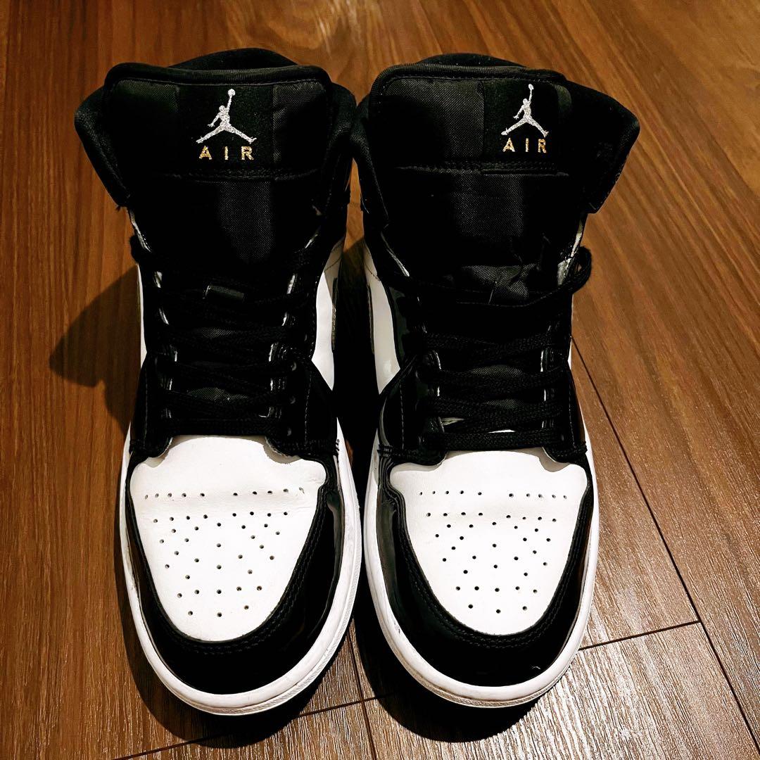 【美品】NIKE Air Jordan 1 ブラック/ホワイト ハイカット