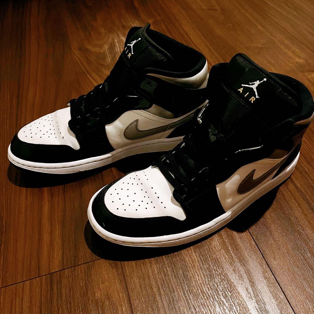 【美品】NIKE Air Jordan 1 ブラック/ホワイト ハイカット