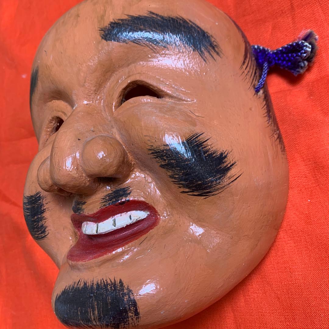 お神楽面　銘入り　芸術作品　希少放出品