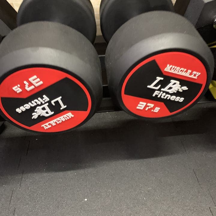 ラバーダンベル　　20kg 2個