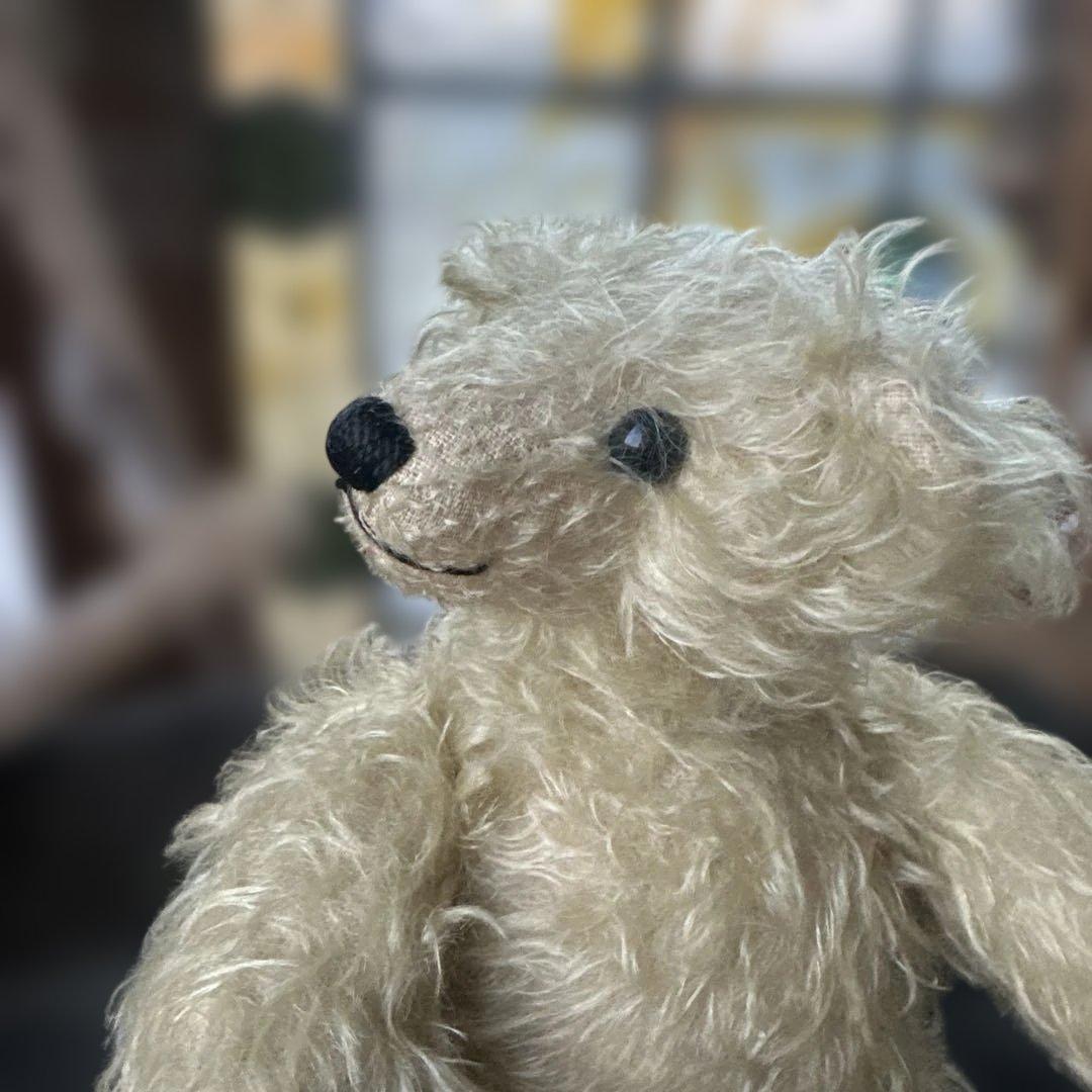 ヴィンテージ　蚤の市で購入！可愛いテディベア　ベージュのクマのぬいぐるみ