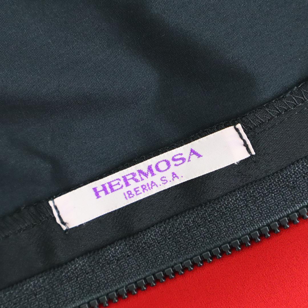 【美品 フラメンコ衣装】ブラック×レッド×胸元フリル HERMOSA ブラウス
