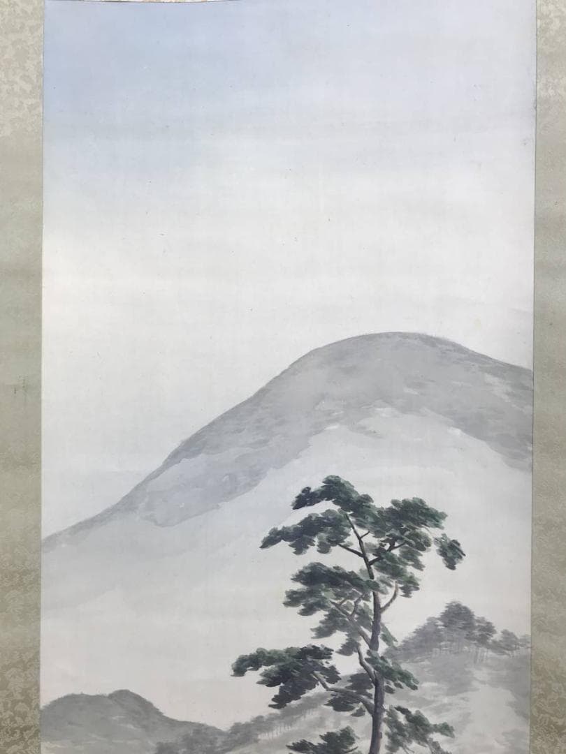 作者不詳/田家風景図/山水図/掛軸/名家伝来/AD-811
