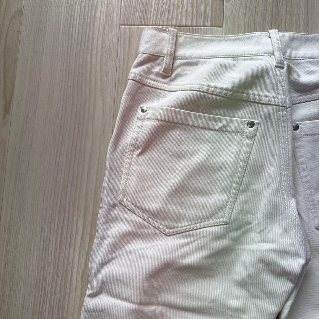 美品　裏起毛　パーリーゲイツ　パンツ　4 白　ホワイト　防寒　秋冬　M〜L相当