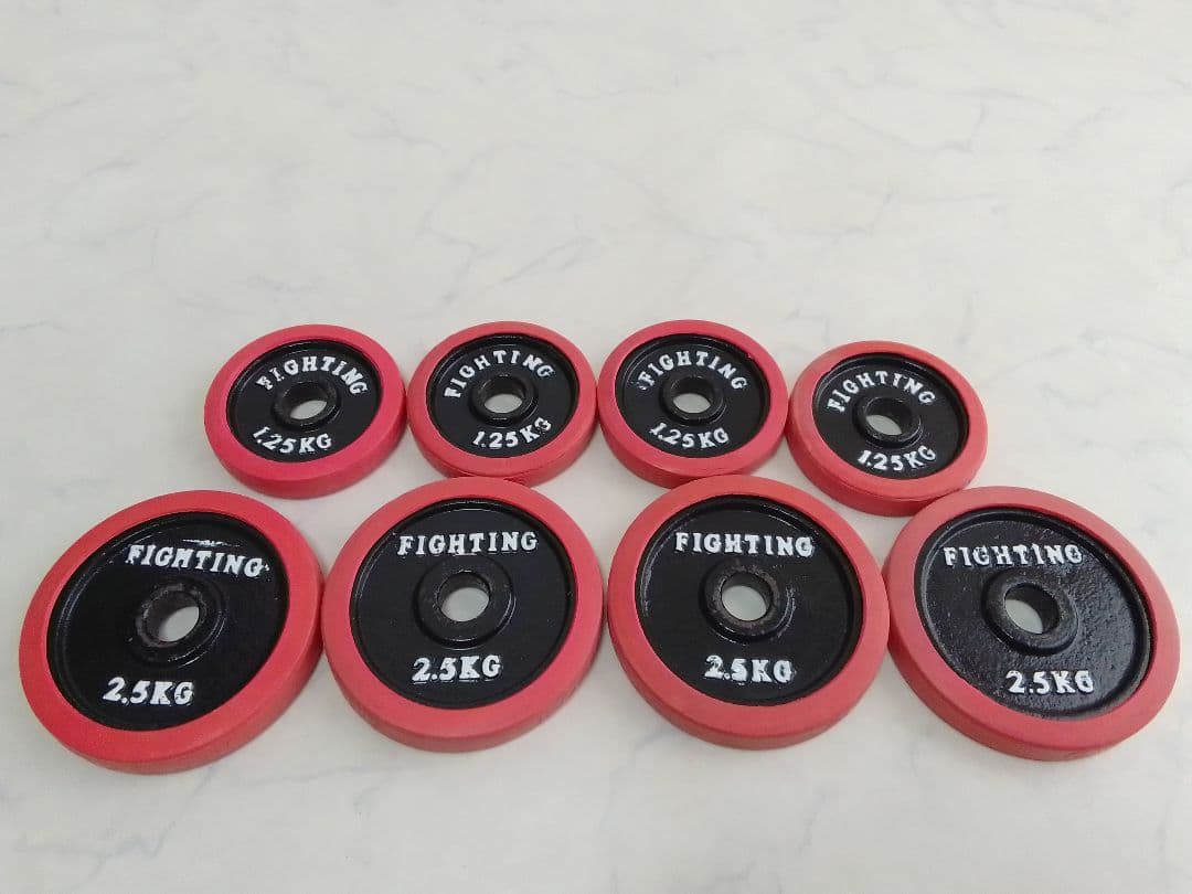 ファイティングロード ラバー付 ダンベル 合計約20kg 28mm セット ②