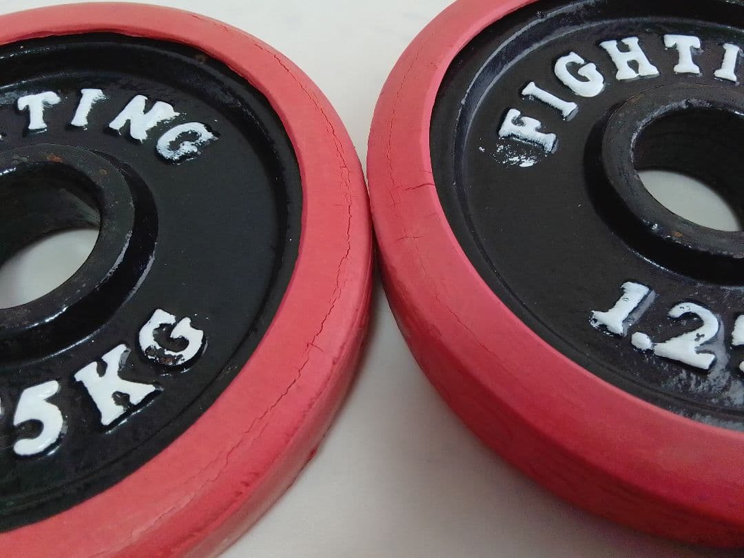 ファイティングロード ラバー付 ダンベル 合計約20kg 28mm セット ②