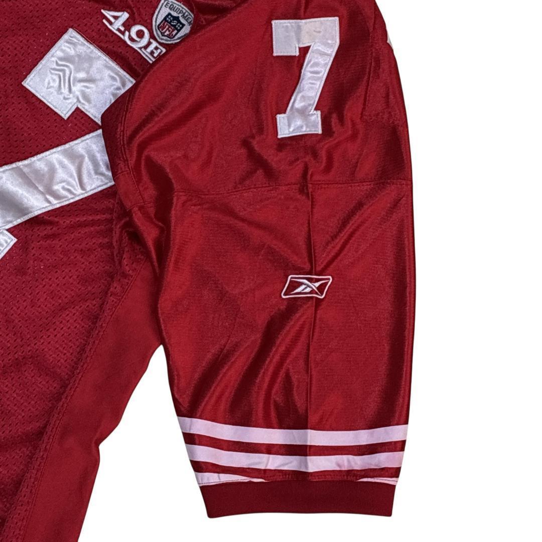 NFL 49ers Reebok ユニフォーム アメフト ゲームシャツ 刺繍ロゴ