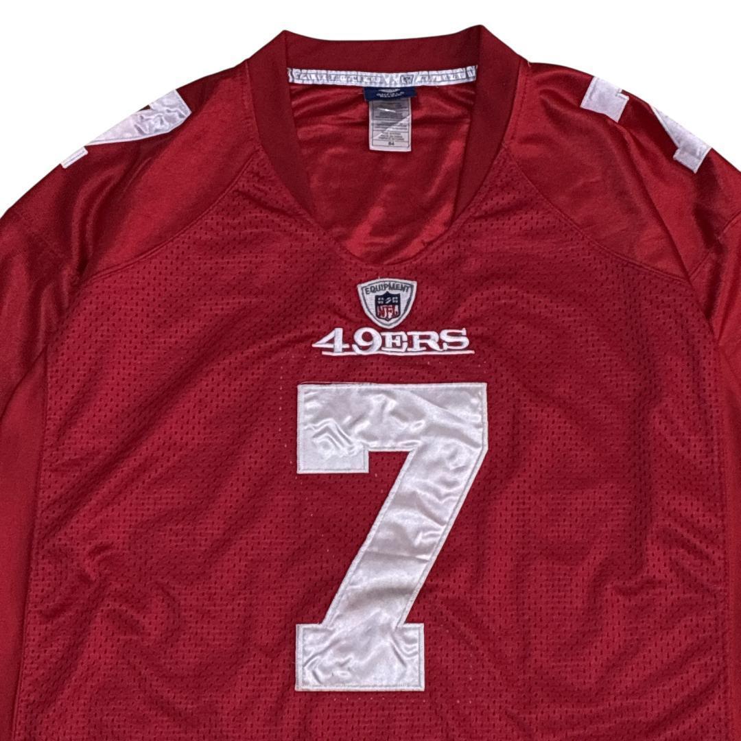 NFL 49ers Reebok ユニフォーム アメフト ゲームシャツ 刺繍ロゴ