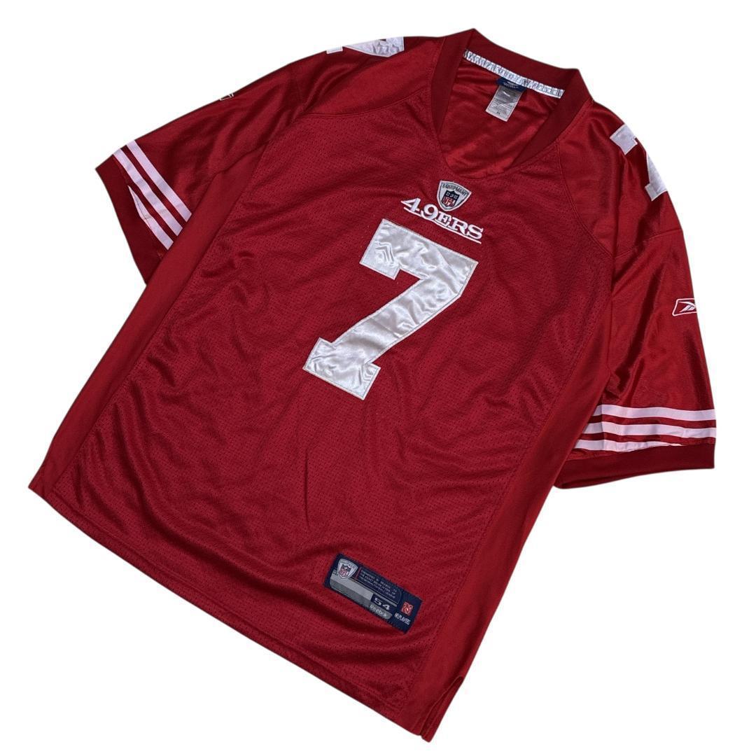 NFL 49ers Reebok ユニフォーム アメフト ゲームシャツ 刺繍ロゴ