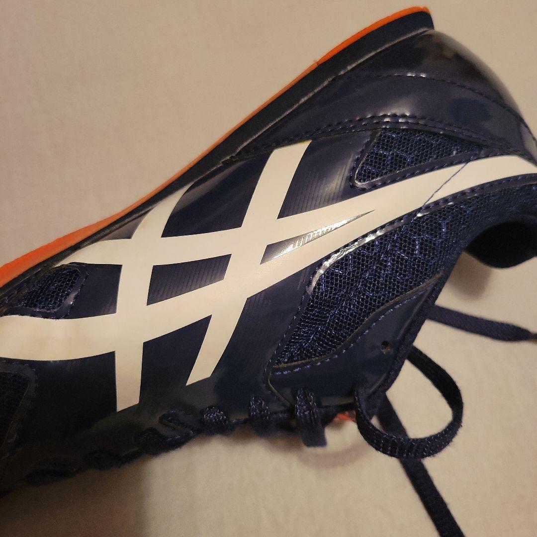 asics エフォート　スパイクシューズ　ネイビー28センチ