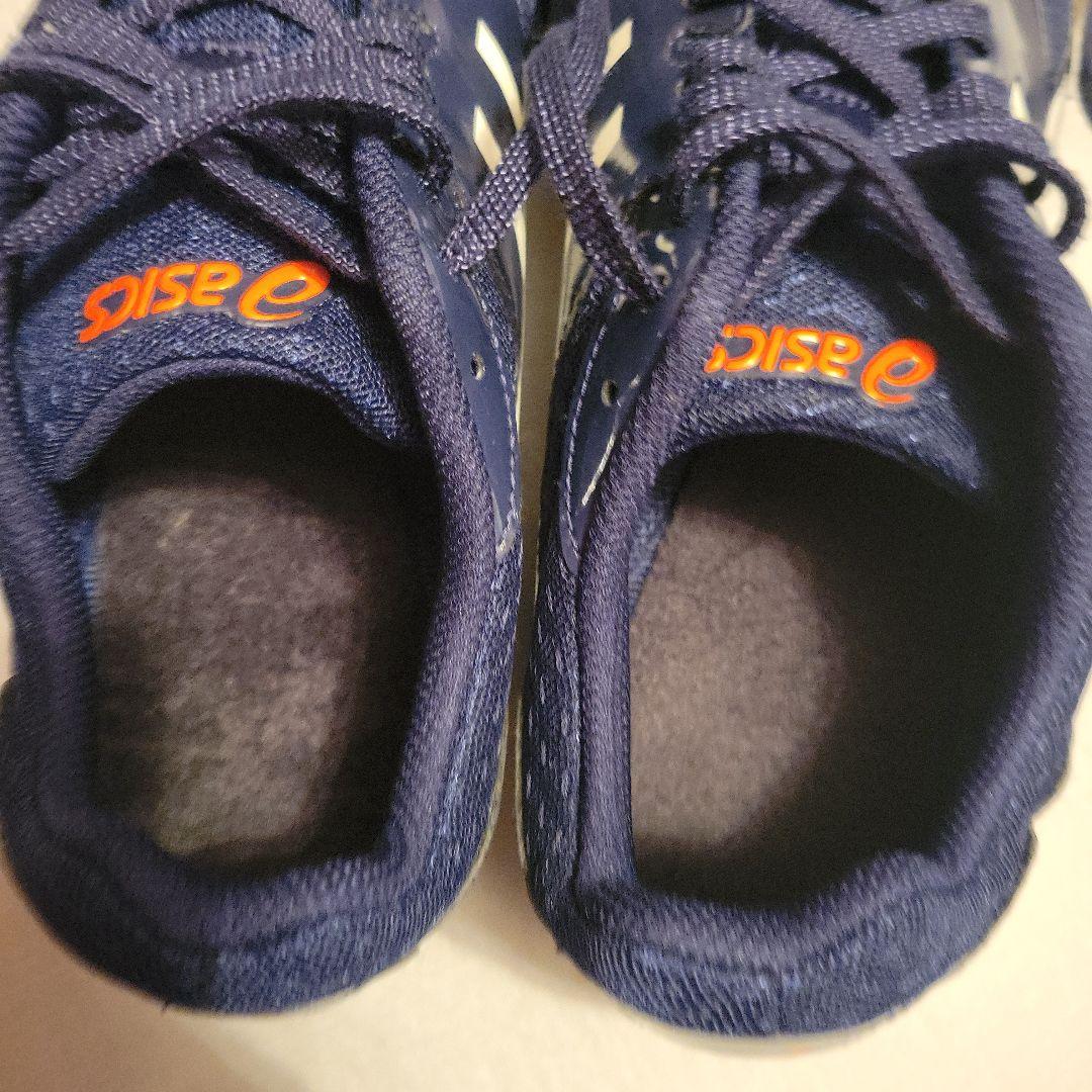 asics エフォート　スパイクシューズ　ネイビー28センチ