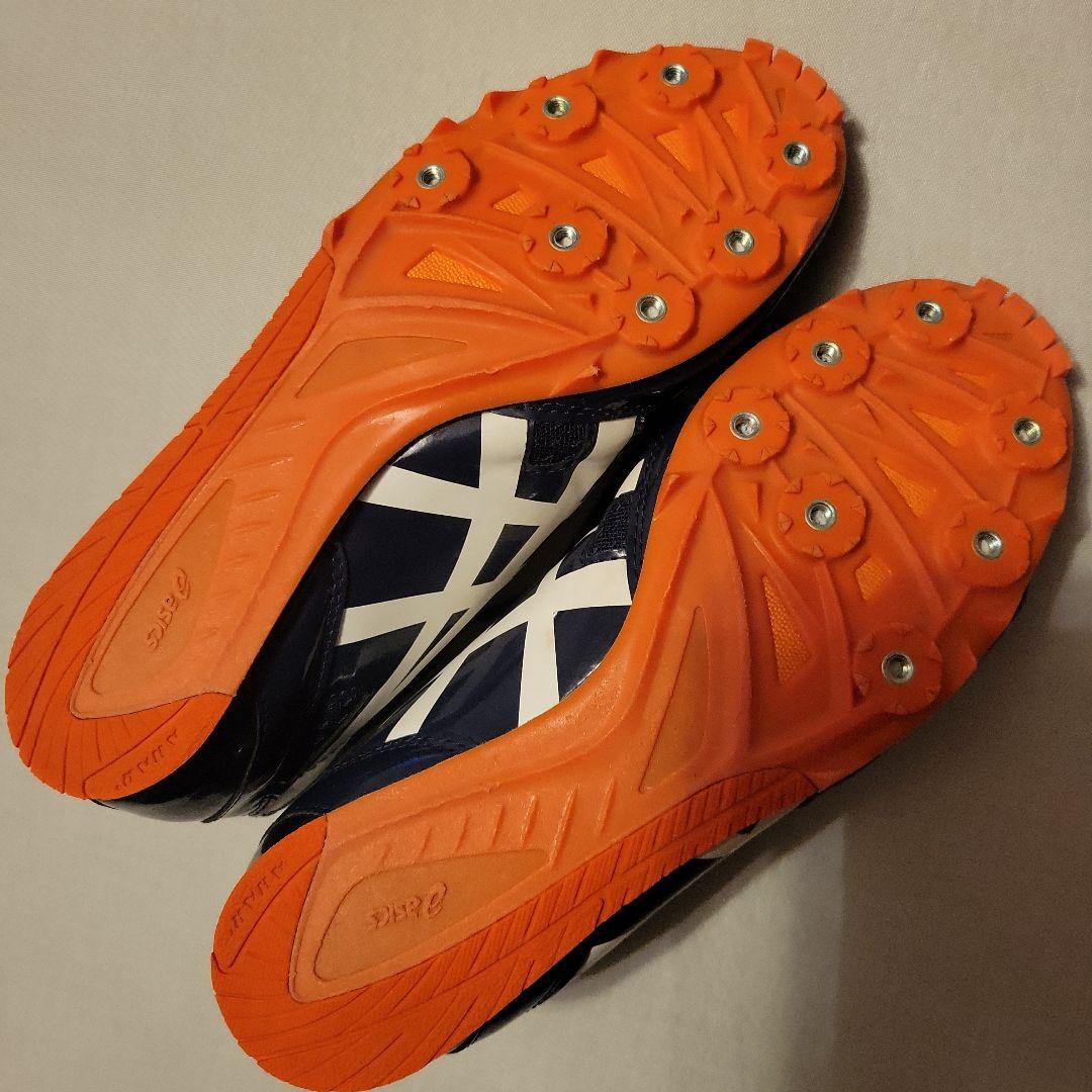 asics エフォート　スパイクシューズ　ネイビー28センチ