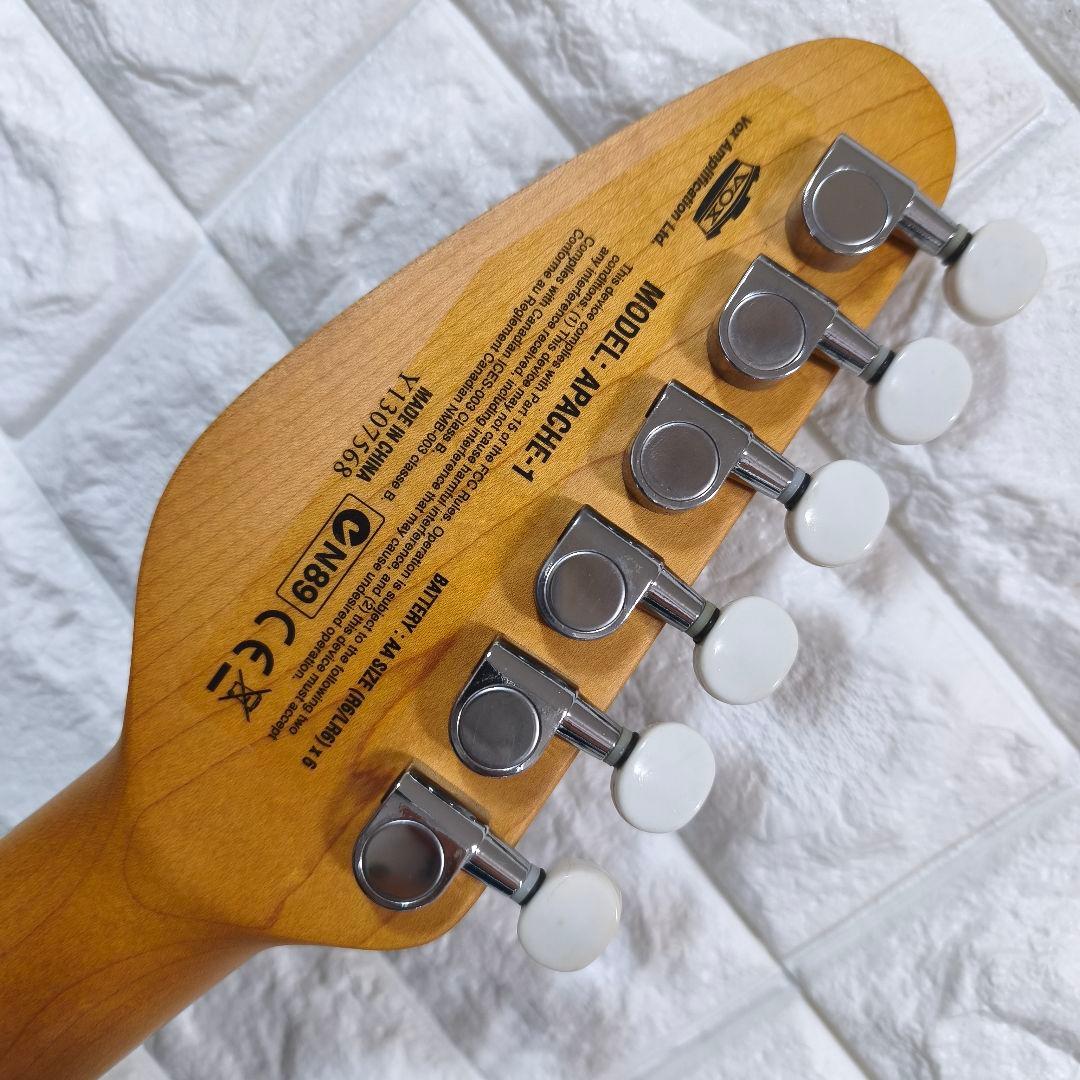 VOX APACHE-1 アンプ内蔵ミニエレキギター 水色 トラベルギター
