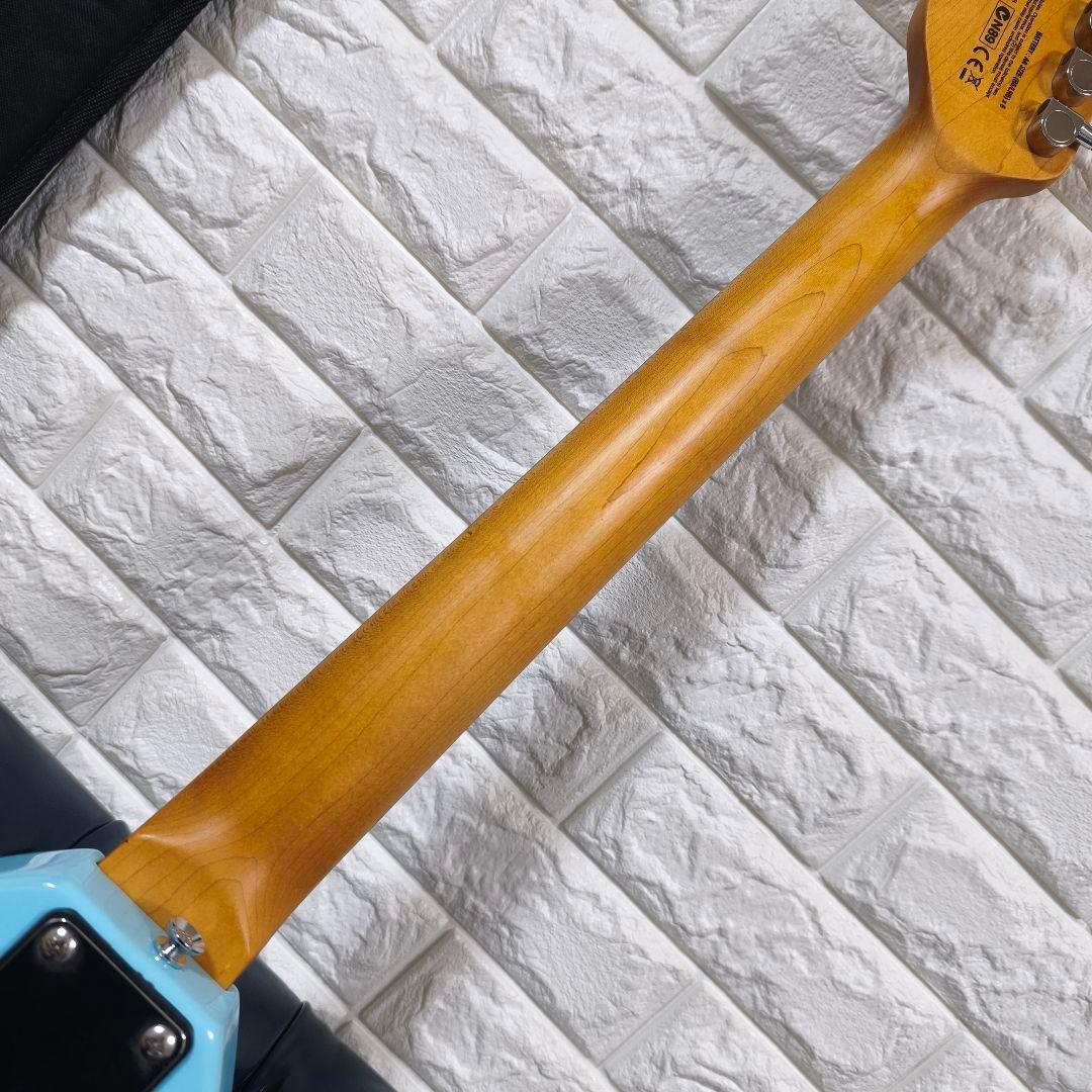VOX APACHE-1 アンプ内蔵ミニエレキギター 水色 トラベルギター