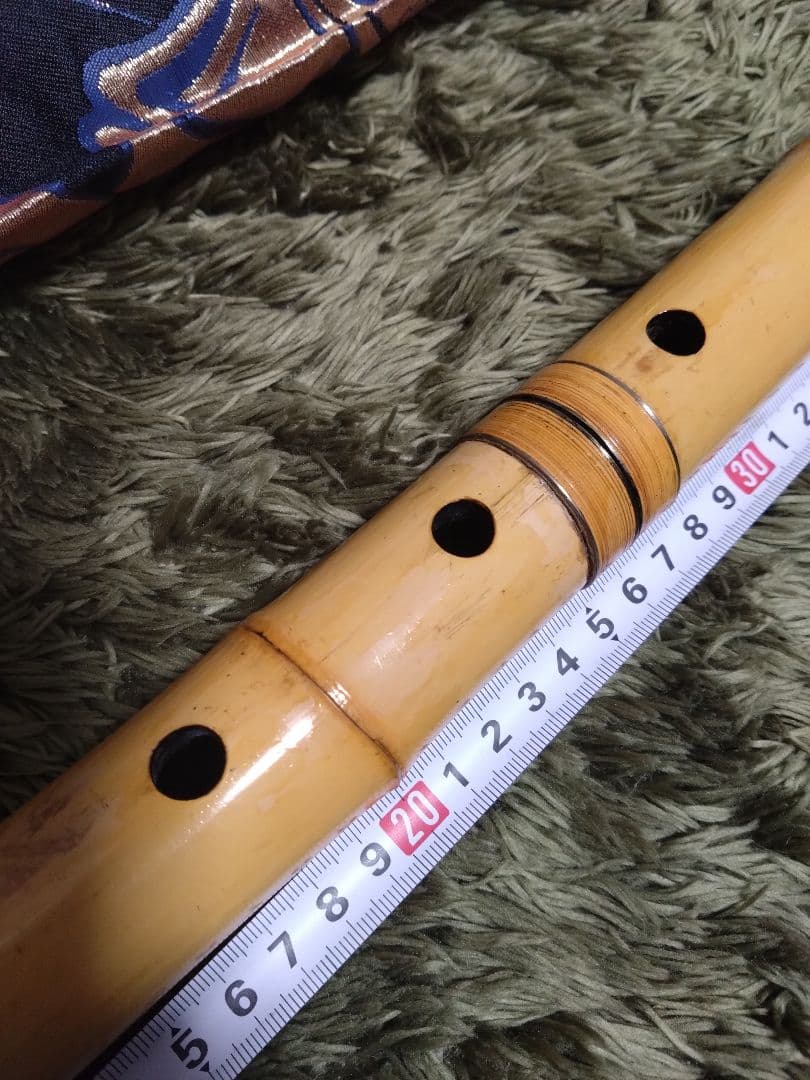 都山流　尺八本体 竹製 専用ケース付き 約54cm　銘無し