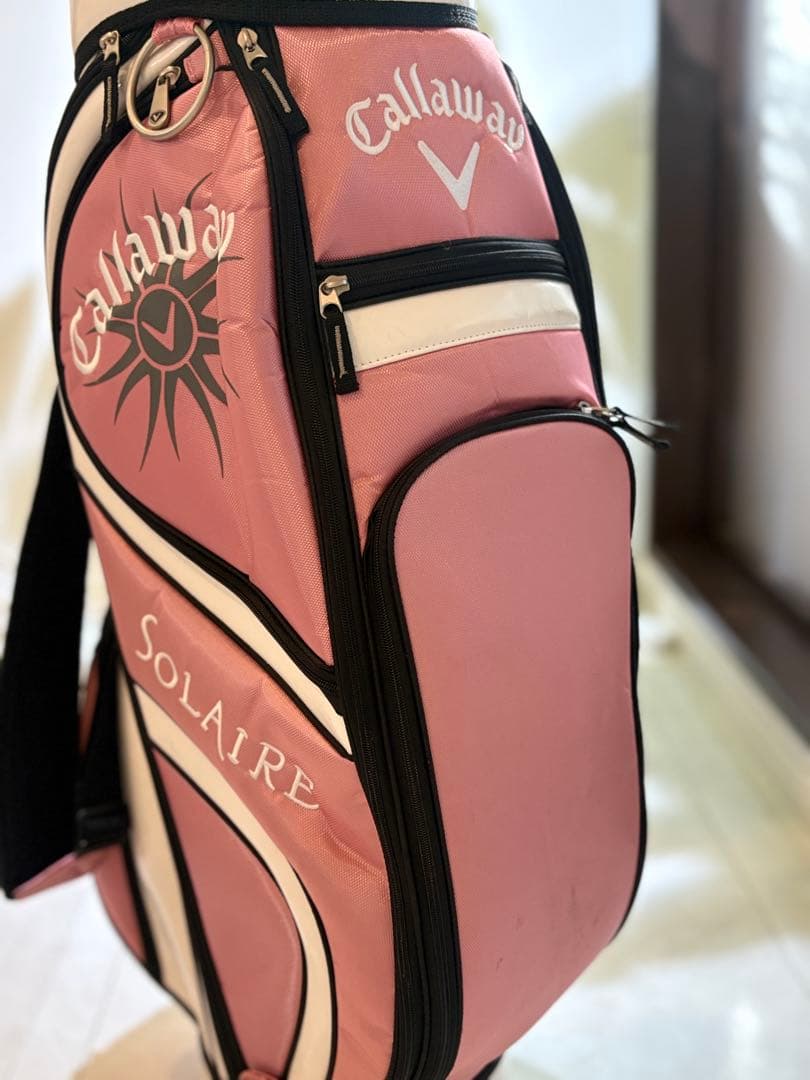 Callaway キャロウェイ Solaire キャディバッグ ピンク カバー付